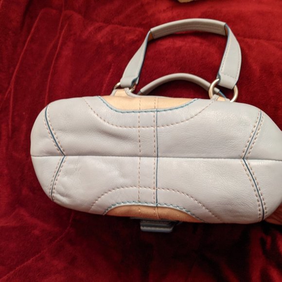 Coach Blue Soho Satchel Bag - Picture 11 of 13